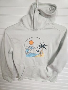 Liv Outdoor youth 14/16 unisex Mint Green Hoodie with Beach Graphic